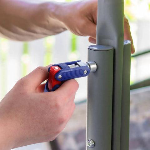 Using Two Pack Electric Control Cabinet Keys Set with Double Joint on metal panel
