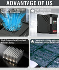 Beefy Variable Frequency Drive 2.2kW 3HP 220V Input Delivers Smooth Single Phase To Three Phase Output, Sensorless VC And V F Control, Compatible With IM And PMSM Motors, Output Up To 400Hz For Precise Speed Regulation And Stable Performance., VFD with cooling fan, housing, heatsink and circuit board