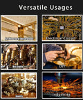 Versatile usages for 12 Piece Brass Shim Stock Assortment 6 By 1 Inch For Leveling, Gap Filler, Trim Fitment; includes various applications.