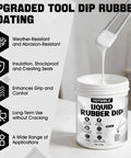 Peelable Rubber Dip For Tools White Plastic Dip Grippy Anti Slip Durable Tool Handle Coating Waterproof Protection 300g