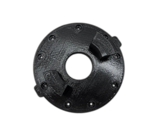 12 Foot Skeleton Replacement Arm And Head Connectors Upgraded Male Option with PETG plastic disc showing screw holes