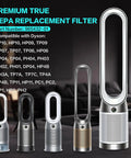 360 Degree Combi Glass True H13 HEPA And Carbon 2 In 1 Replacement Filter for vacuum cleaners on display with compatible models