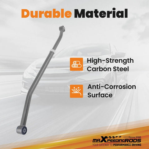 Adjustable Rear Track Bar For Jeep Wrangler TJ 1997 To 2006 Fits 1 To 6 Inch Lift Length Adjusts 31.37 To 34 Inches Direct Replacement To Stop Axle Lateral Movement And Beefed Up Handling For Tough Off Road. high-strength carbon steel rear track bar