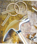 12 Piece Beefed Up Tractor Trailer Hitch Pins Kit With Heavy Duty Retaining Pins And Rings on a workshop table.