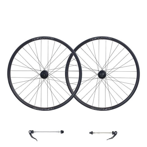 26 Inch MTB Wheel Set Aluminum Alloy Double Wall Rims Front And Rear Wheelsets With Bearing Hubs For 6 Bolt Disc Brakes