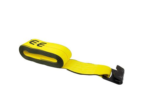 4x30 Heavy Duty Ratchet Tie Down Straps With Flat Hooks 6670 Lbs WLL Built Tough For Flatbed Truck Trailers 2 Pack Bright Yellow