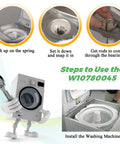 Steps to use Heavy Duty Washer Suspension Rods Kit Four Pack Replace W10780045 W10537442 for Whirlpool Kenmore Maytag.