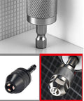 Hex Quick Change Drill Chuck With 3 Jaw Grip Hardened Steel Build Quick Lock Shank for fast bit swaps in woodworking metalworking