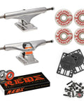 Skateboard Complete With 139 Mid Trucks 54mm Spitfire Burner Wheels And Bones Bearings Premium Pro Grade Setup components