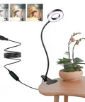Clip On Desk Light With 48 LEDs, Ultra Flexible Gooseneck, 360 Degree Adjustable Reading Lamp, USB Clamp Mount Night Light