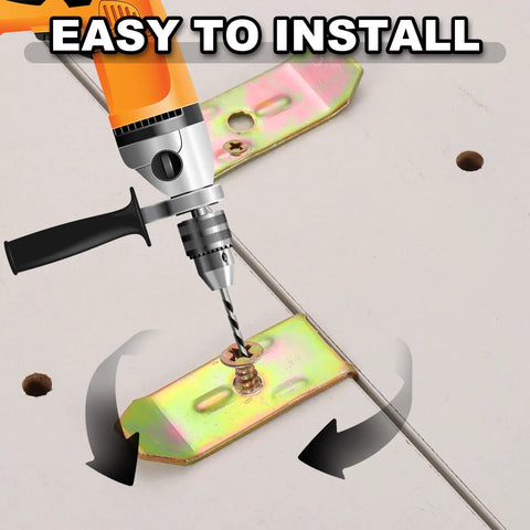 20 Pack Metal Table Leaf Levelers Heavy Duty Connector Brackets To Smooth Out Wobbly Furniture Quick Install Screw Kit For Dining Tables Desks And Cabinets Lock Down Solid Now, easy installation with drill on stabilizer plate.