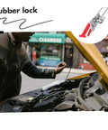 Flexible T Handle Latches With Rubber Grip For Car Hood And Toolbox Secure Latch Kit Includes Hood Pins Hasps And Lock shown in use