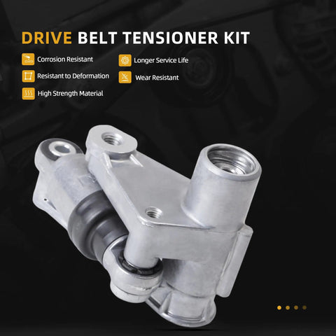 Premium Idler Pulley With Belt Tensioner Kit #11281722789 38071 38069 Fits BMW 3 Series E46 And Older Models For A Smooth Ride No More Belt Squeak Or Engine Rattle Guaranteed To Keep Your Car Running Tight And Clean Like New. aluminum drive belt tensioner kit with pulley
