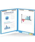 Blue end tab file folder with reinforced 2-prong fasteners displaying charts for Blue End Tab File Folders With Reinforced 2 Prong Fasteners For Dope Durable Medical Charts Receipts And Office Reports Organized Like A Boss Letter Size Blue 100 Pack Everyday Use.
