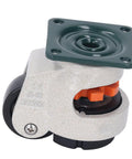 Leveling Caster Wheel 40mm Diameter Adjustable Height Plate Caster for Heavy Furniture and Equipment, high load