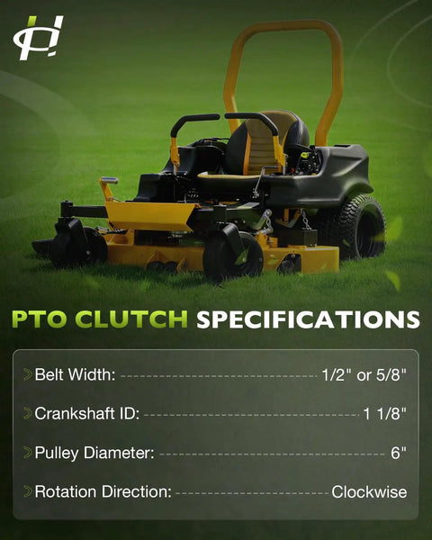 Beefed Up PTO Clutch Billet Pulley GT3.5 Clutch With 20A PTO Switch 483957 for TigerCub and TurfTiger Lawn Mowers specifications chart