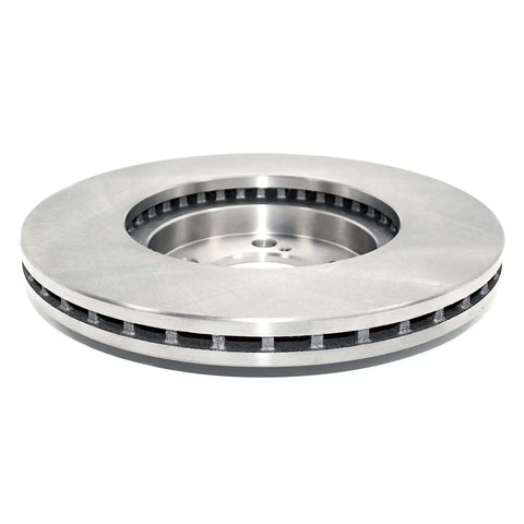 Front Vented Disc Brake Rotor With Hub-Centric Fit, Swirl Finish No Machining Needed, beefy heavy duty cast iron, ideal replacement.