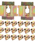50 Pack Of Straight Up Solid Iron Captive Nut Fasteners With Top Shelf License Plate Screw Retainer Clips including heavy-duty U-shaped designs.