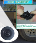 20 Pack Trailer Hub Grease Dust Cap Rubber Plug Set fits most 2000 to 7000 lbs Dexter EZ Lube Axles, shown for elasticity