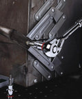 Allen Bit Socket Set For Three Eighths Inch Drive Torx Twenty One Piece Premium CRV Sockets And S2 Bits in use on metal frame