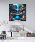 Beginner Friendly Diamond Painting Kit For Adults 5D DIY Full Round Drill Waterfall Landscape Art Set on wall decor