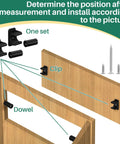 Upgrade Your Cabinetry With These Eight Black False Front Drawer Clips Heavy Duty Plastic Waterproof Design Includes Mounting Screws for installation guide.