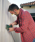 Person using angle grinder with Eight Pack Four Inch Wire Wheels For Angle Grinders With Twist Knot Carbon Steel Wire Brushes
