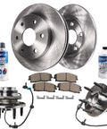 2WD Front Wheel Bearing Hubs Brake Kit With 12 Inch Rotor For Chevy GMC Silverado Sierra Yukon XL Express Savana 2500 Tahoe Replacement Includes Rotors And Pads displayed