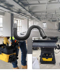 Rugged 1 7 8 Inch Shop Vacuum Hose For Wet Dry Vacuums Super Flex Extension Industrial Grade in workshop setting