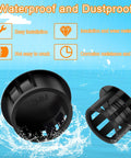 Close-up of durable nylon hole plug showing waterproof and dustproof features, ideal for 200 Piece Plastic Hole Plug Set With 9 Sizes For Cabinets.