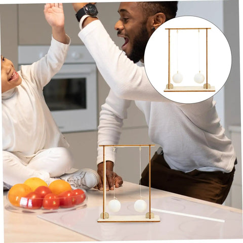2-Pack Kid-Friendly Physics Principles Experiment Kit for Hands-On STEM Learning shown in a kitchen setting with kids and adult