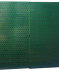 Green Metal Pegboard Set 2 Pack, 32x32 Inch Total Storage From Two 16x32 Panels, Heavy Duty And Ultra Strong, wall view