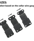 Black Stainless Steel ClicLock Buckle Quick Release Fastener For Dog Training Prong Collar Fits 3.0/3.2mm Wire