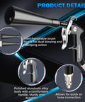 Pro Grade High Pressure Car Cleaning Gun With Dual Nozzles For Fast Dust Removal And Deep Cleaning Air Blow Gun product details