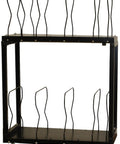Heavy Duty Two Level Carton Stand with black wire frame and adjustable dividers for efficient packing organization.