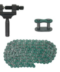 Heavy Duty 140 Link Roller Chain And Chain Breaker Kit For 50cc To 125cc Dirt Bikes ATVs Go Karts Scooters Pit Bikes Quads One Half Inch Pitch One Quarter Inch Roller Green