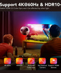 Immersive TV LED Backlights With WiFi Control And HDMI 2.0 Sync Box 4K Ambient Lighting For 30 To 65 Inch Screens in action