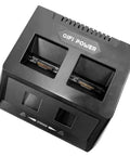 2 In 1 Fast Drone Battery Balance Charger for Yuneec H520E and H3 batteries, black unit with dual charging slots and USB port.