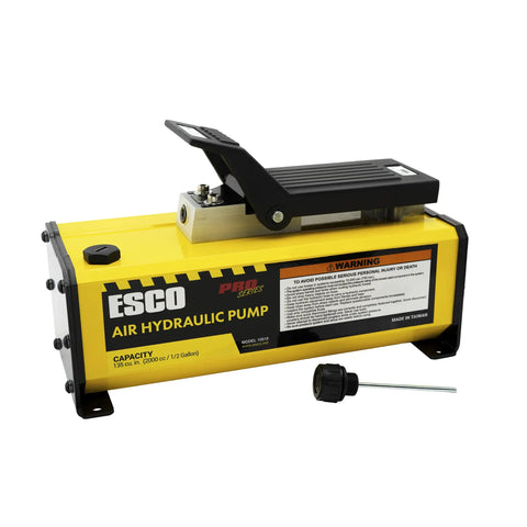Heavy Duty Air Hydraulic Pump Pushing 10000 Psi Of Raw Pumpin Power With A Half Gallon Tank And Boss Mounting Bracket Made For Rough Shop Work And Garage Upgrade Projects