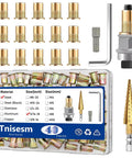 40-Piece 5/16 Rivet Nut Installation Tool Set 5/16-18 Carbon Steel Zinc Flat Head Nutsert Kit with nuts, drill, and tools