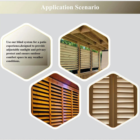 All In One Louver Hardware Kit For Blinds And Shutters Sunblind Brackets Holds Up To 11 Boards 48 Inch Black Outdoor Ready Includes 22 Brackets 10 Actuators And 99 Screws For Decks Patios And Privacy Walls