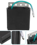 Voltage Regulator Rectifier For Indy Golf Carts And ATV Boats, black durable casing with metal connectors and wire.