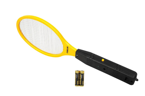 Electric Fly Swatter Racket For Camping And Travel Mosquito Zapper Killer For Indoor And Outdoor Pest Control with included 2 AA batteries
