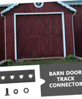 Sturdy Metal Barn Door Track Hardware Kit For Sliding Doors Easy To Install Track System With Durable Connectors And Smooth Rails