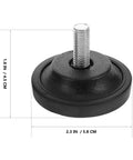 Adjustable Furniture Leveling Feet Stabilizer Two Pack M8 M10 Anti Slip Plastic And Iron Pads Prevent Wobble For Sofas Tables Chairs And Gym Equipment At Home And Office, 1.8 in, black