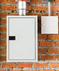 Distribution box with 4 Pack Plastic Door Latches for Cabinets and Distribution Boxes, Easy Install, Secure Locking, Sleek Rectangular Design