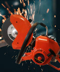 6.8HP Petrol Demolition Saw With 2-Stroke Engine, Fast 5000 RPM Cutoff Saw for concrete, metal, brick, sparks flying