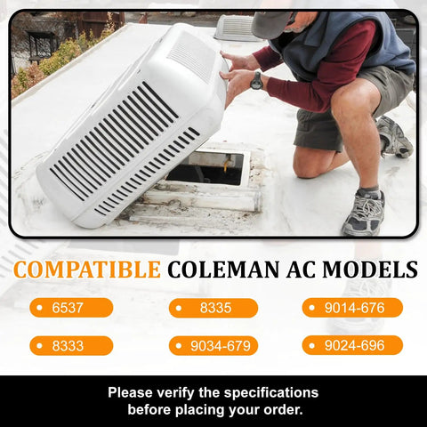 RV Roof Air Conditioner Run Capacitor Replacement 45 MFD Plus Or Minus 5 Percent 370V 50 60Hz Dual Round 1499-5731 OEM visible.