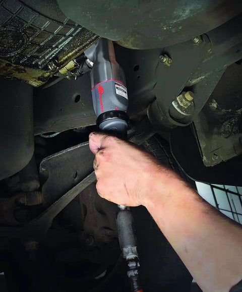 Pro Grade 1/2 Inch Air Impact Wrench Delivers Beast Mode 180 Ft Lb Max Torque Right Angle Design Slick Vane Motor Control Hassle Free Composite Body For Tough Knuckle Busting Jobs
