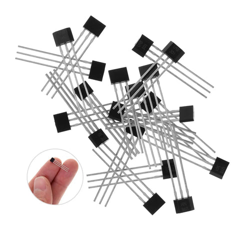 Built Tough 20 Piece Hall Effect Sensor Kit With Bipolar Latching Linear Sensor For Heavy Duty Industrial Automation And Automotive Diagnostics Easy As Pie Dead Nuts Precise Magnetic Switches shown with various sensors in black and silver.